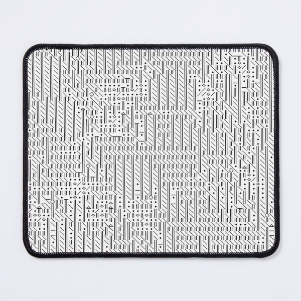 Item preview, Digital Style Black and White Geometric Pattern designed and sold by Dancing Squares Art.
