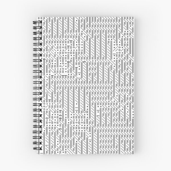 Item preview, Digital Style Black and White Geometric Pattern designed and sold by Dancing Squares Art.