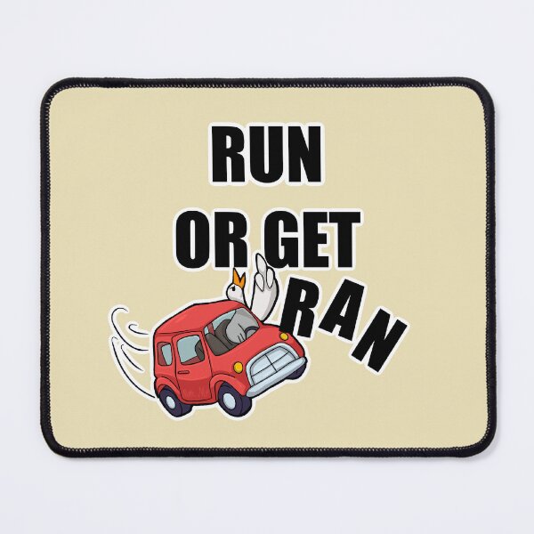 Item preview, Run Or Get Ran Silly Goose Funny Animal Art designed and sold by Crimson-Crafts1.