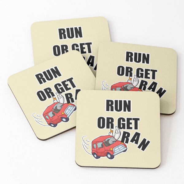 Item preview, Run Or Get Ran Silly Goose Funny Animal Art designed and sold by Crimson-Crafts1.