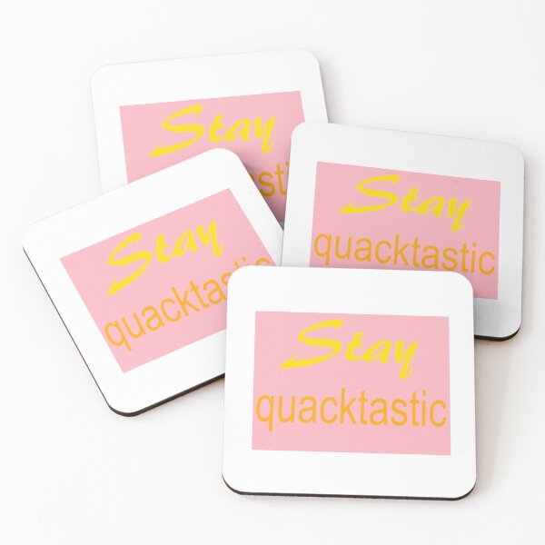 Item preview, Stay Quacktastic – Playful Motivational Quote on Pink Background designed and sold by Beautiful art store.