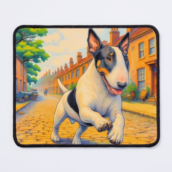 Item preview, Big Dogs Little Paws - Bull Terrier Cobble Road designed and sold by A Cozy Bundle.