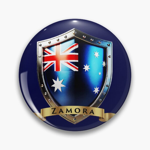 Item preview, Zamora Family Australia Shield, Bold Heritage Crest designed and sold by Highlandkings.