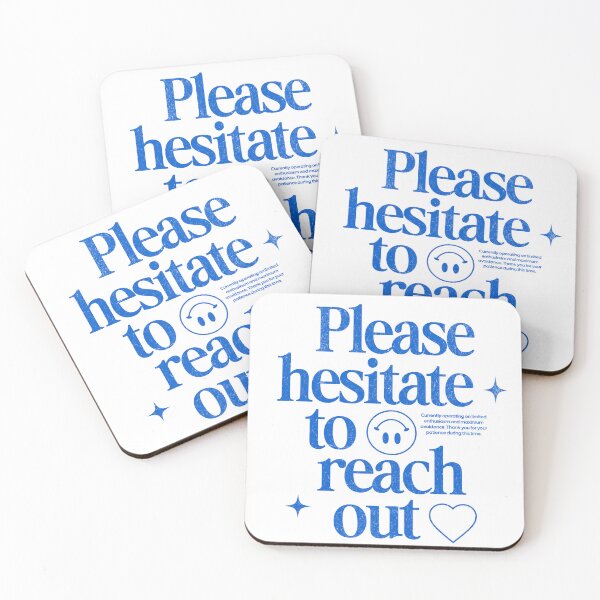 Item preview, Please Hesitate To Reach Out in Blue designed and sold by xxroseate.