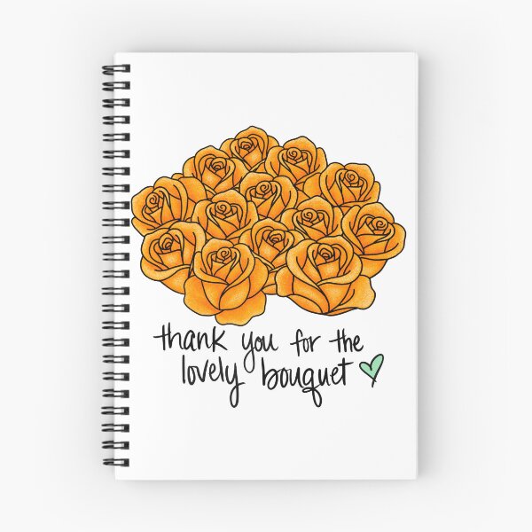 Item preview, Thank You For The Lovely Bouquet designed and sold by BrushedByGrace.