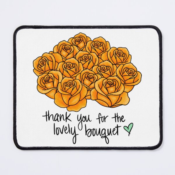 Item preview, Thank You For The Lovely Bouquet designed and sold by BrushedByGrace.