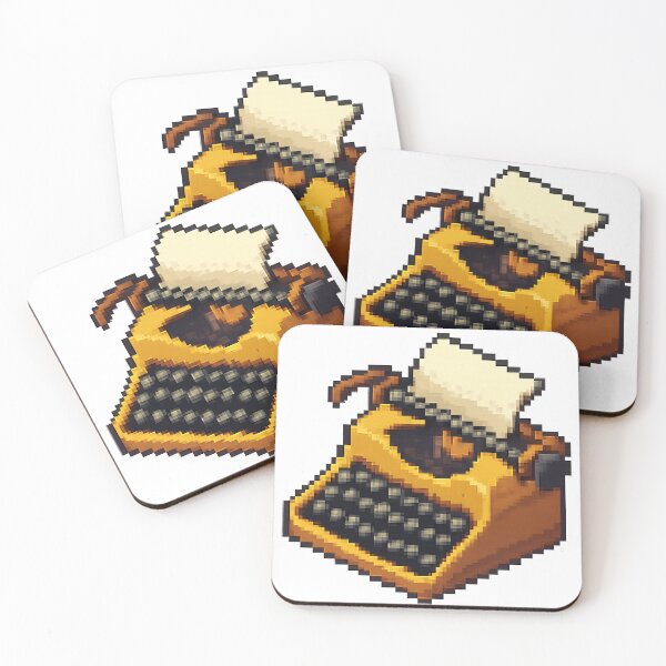 Item preview, Vintage typewriter pixel art designed and sold by arteopolis.