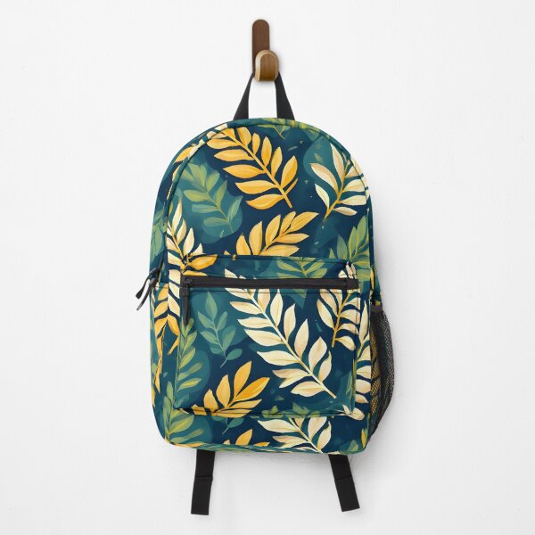 Item preview, Laurel Leaf Print Summer Garden Green Yellow Foliage designed and sold by LeafPrints.