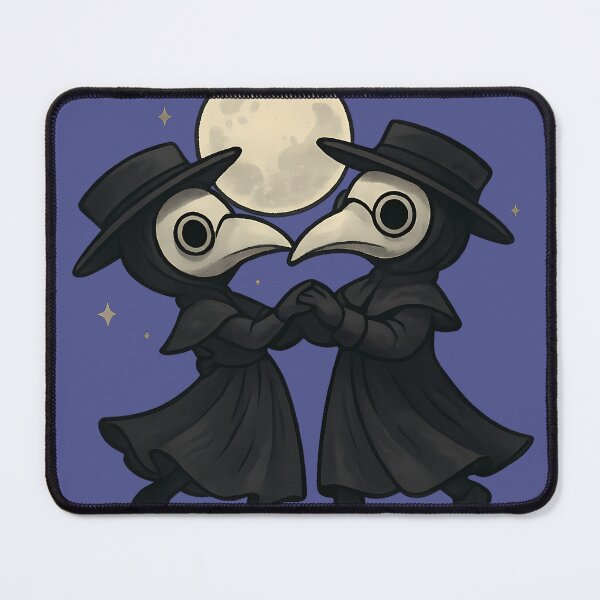 Item preview, Moonlit Plague Doctor Waltz – Spooky Cute Gothic Dance designed and sold by designsbyhw.