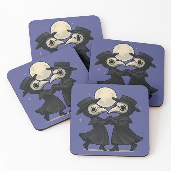 Item preview, Moonlit Plague Doctor Waltz – Spooky Cute Gothic Dance designed and sold by designsbyhw.