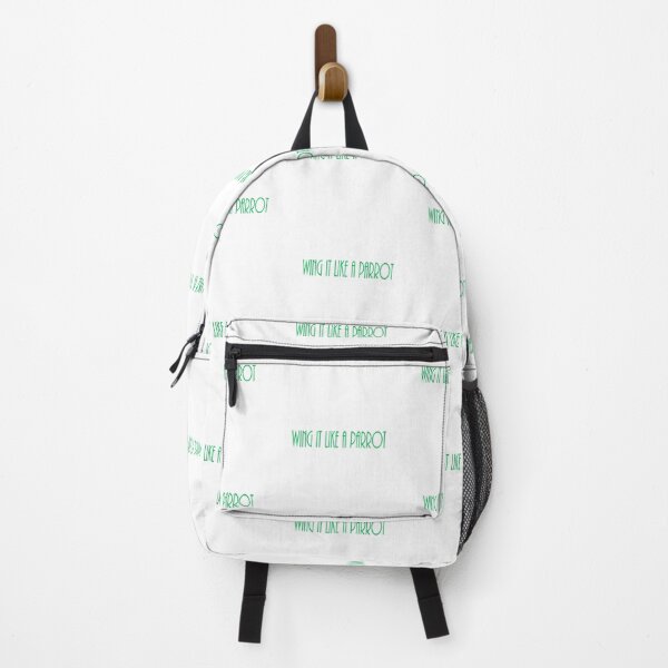 Item preview, Wing It Like A Parrot – Neon Green Text Bold Quote Design designed and sold by Beautiful art store.