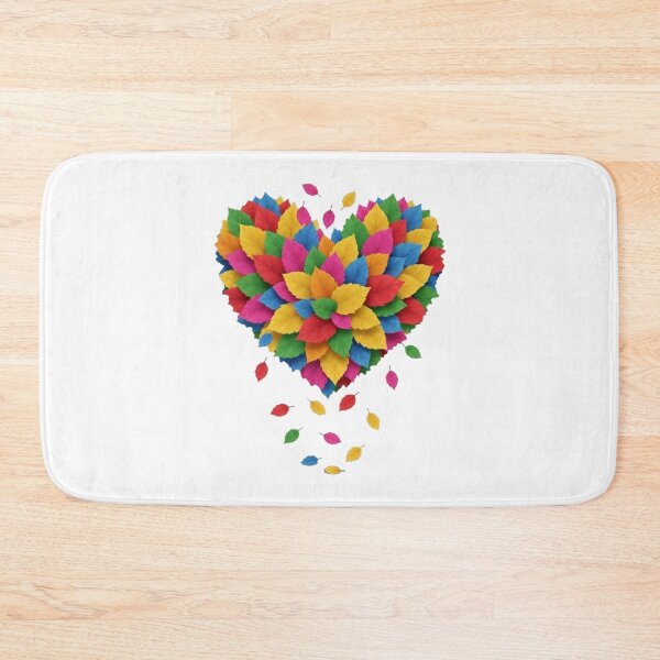 Item preview, Love in Full Bloom: Multicolored Leaf Heart Design designed and sold by Cloud-Riders.