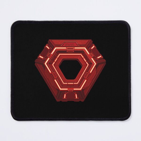 Item preview, Red Neon Grid Future – Cyber Sci-Fi Digital Art designed and sold by What you are is Beautiful.