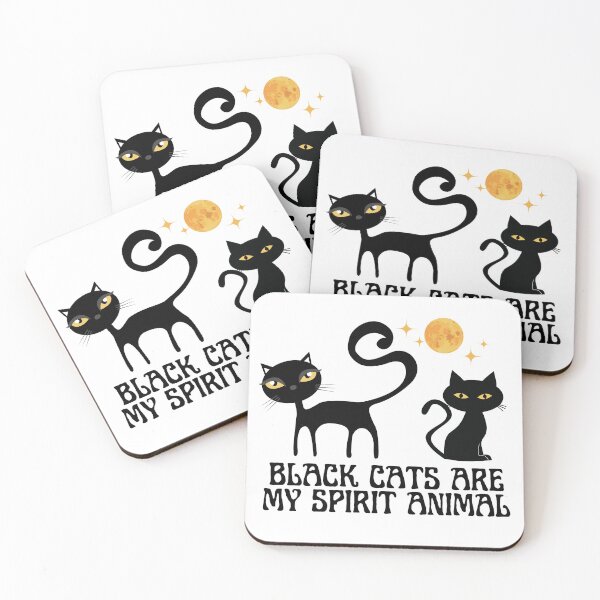 Item preview, Black cats are my spirit animal  designed and sold by TeeKid.