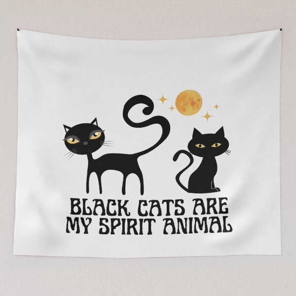 Item preview, Black cats are my spirit animal  designed and sold by TeeKid.