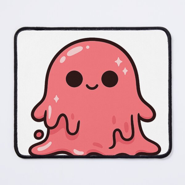 Item preview, Kawaii Red Blob – Cute Gooey Monster  designed and sold by TheRealJoshD.