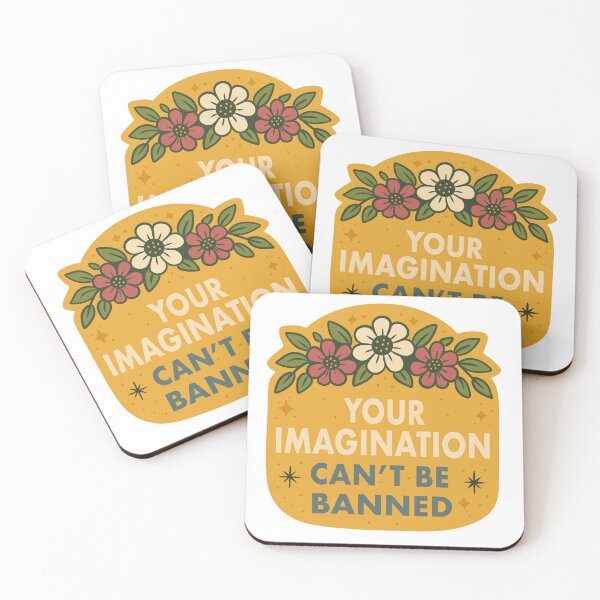Item preview, Imagination Can’t Be Banned | Banned Books Sticker designed and sold by EnchantedGremlinLoot.