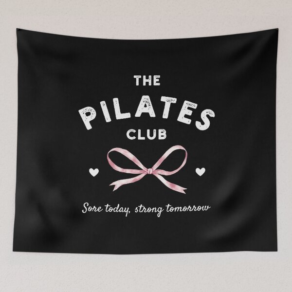 Item preview, The Pilates Club - Sore Today, Strong Tomorrow in White and Pink designed and sold by xxroseate.