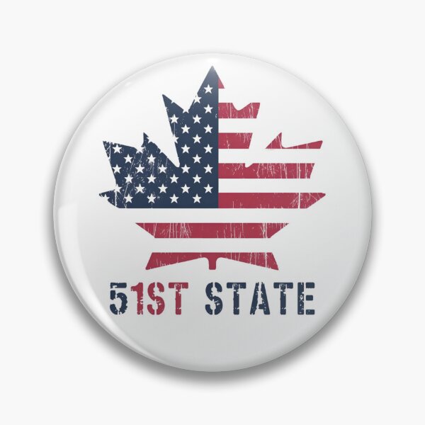 Item preview, 51st State | Bold Political Statement Design | Modern Minimalist USA Graphic | Patriotic Conversation Art designed and sold by PaintedPixels01.
