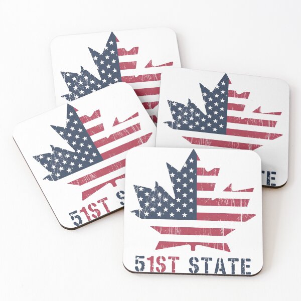 Item preview, 51st State | Bold Political Statement Design | Modern Minimalist USA Graphic | Patriotic Conversation Art designed and sold by PaintedPixels01.