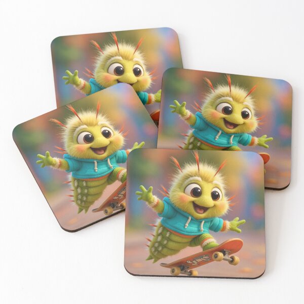 Item preview, Skater Tussock Moth Caterpillar designed and sold by Sillytoe.
