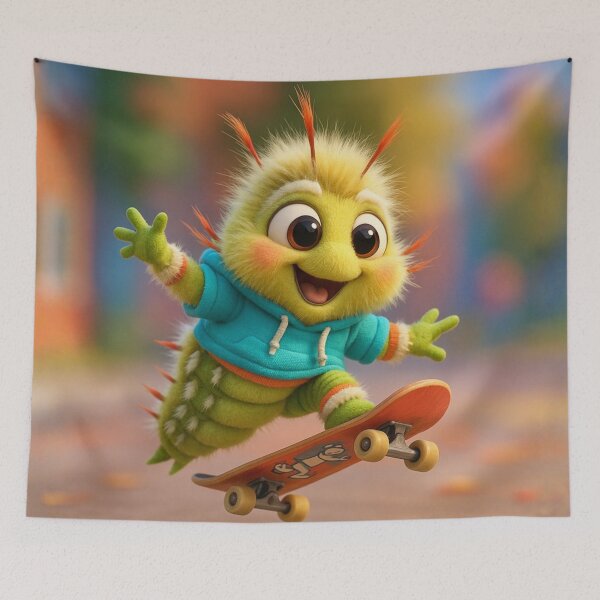 Item preview, Skater Tussock Moth Caterpillar designed and sold by Sillytoe.