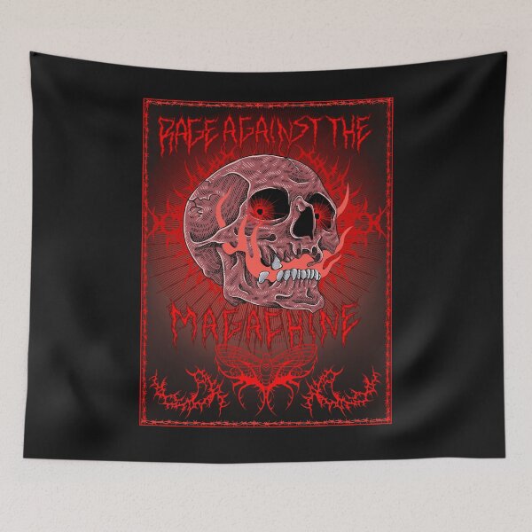 Item preview, Rage Against The MAGAchine Fire Breather Cybersigilism Skull Design designed and sold by Chiefiechanga.