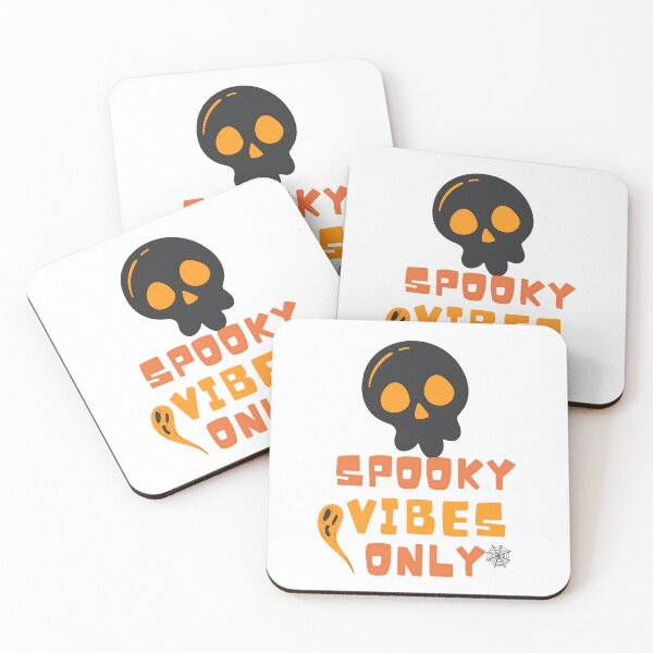 Item preview, Spooky Vibes Skull & Ghost Halloweent | Unique Black & Orange Design designed and sold by VibranPalette.