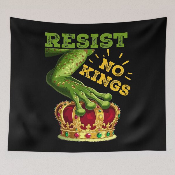 Item preview, Resist frog No Kings Liberty - Resist Frog Portland For Men Women designed and sold by SEKAIHUNTER.