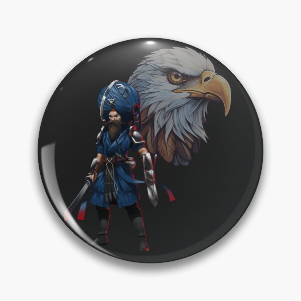Item preview, Warrior Singh with Eagle Spirit Design designed and sold by AkaalPrints.