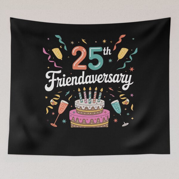 Item preview, 25th Friendaversary Funny Friendship Anniversary Design designed and sold by MagicSD Designs.