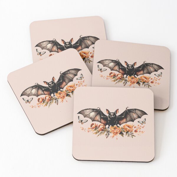 Item preview, ? Floral Bat ? Cozy Gothic Halloween Aesthetic | Anne Brooke Art designed and sold by Anne Brooke Art.