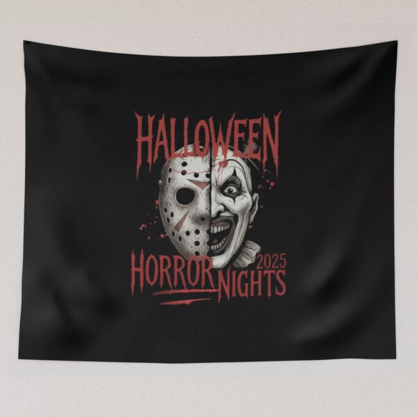 Item preview, HHN 2025, Halloween Horror Nights T-Shirt, Spooky Killer Tee designed and sold by Foro-Chance.