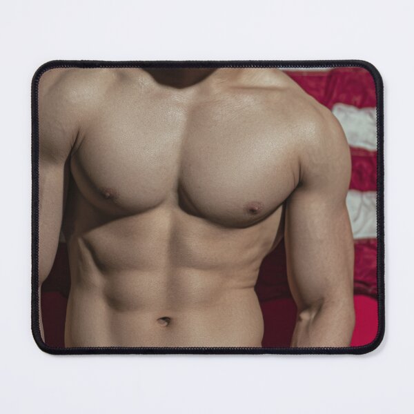 Item preview, Muscular Man with an American Flag designed and sold by Atlas Kai.