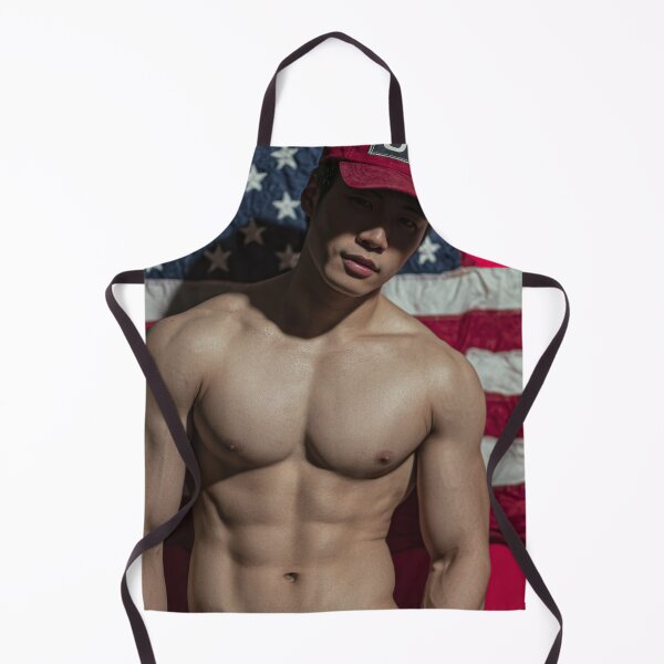 Item preview, Muscular Man with an American Flag designed and sold by Atlas Kai.