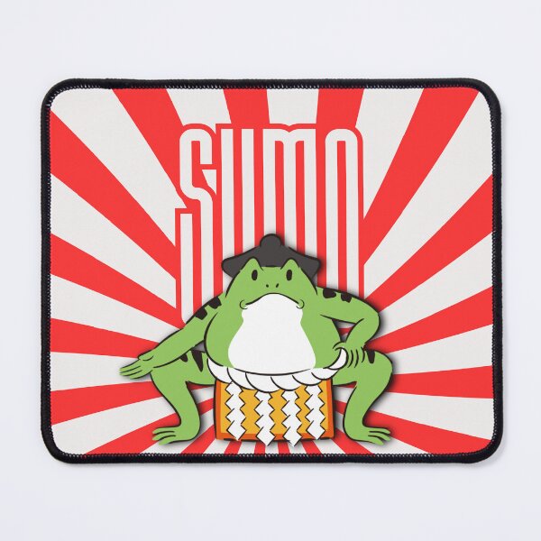 Item preview, Sumo Wrestler Frog - Retro Japanese Sumo Wrestling Art designed and sold by MoriTheCrafter.