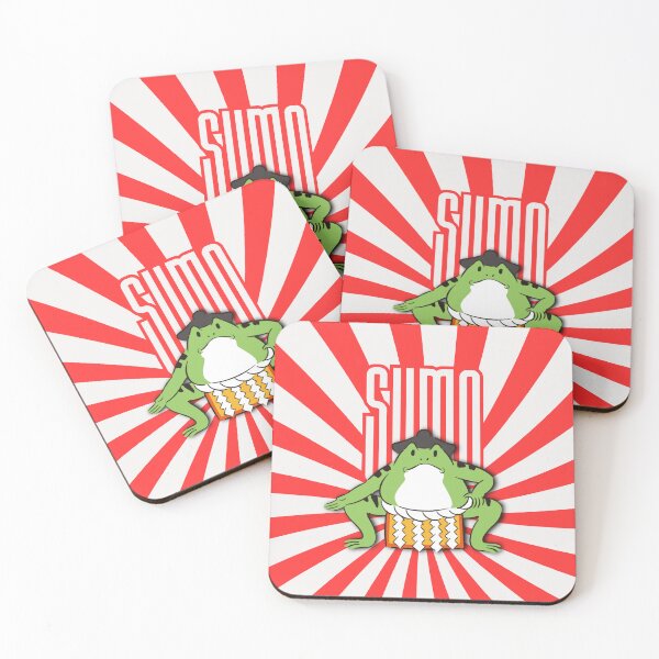 Item preview, Sumo Wrestler Frog - Retro Japanese Sumo Wrestling Art designed and sold by MoriTheCrafter.