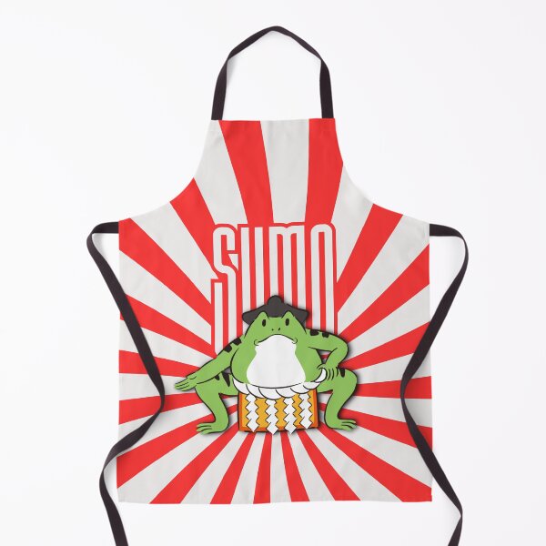 Item preview, Sumo Wrestler Frog - Retro Japanese Sumo Wrestling Art designed and sold by MoriTheCrafter.