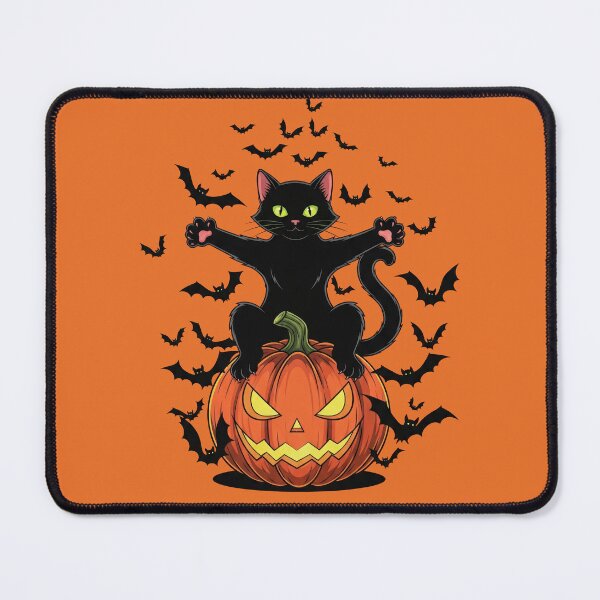 Item preview, Witchy Black Cat & Pumpkin – Halloween Magic designed and sold by RickGoulet.