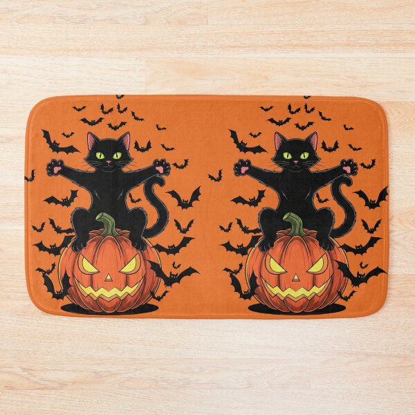 Item preview, Witchy Black Cat & Pumpkin – Halloween Magic designed and sold by RickGoulet.