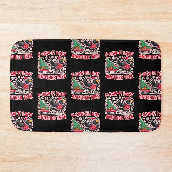 Item preview, F Caw F Pájaro negro Navidad designed and sold by WoodburyLake.