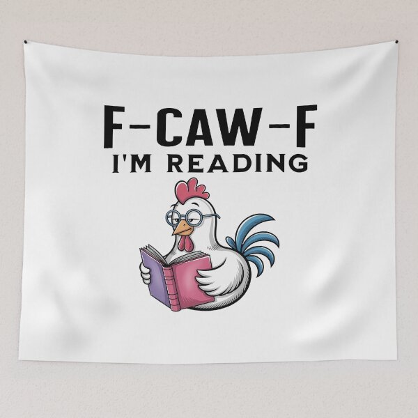 Item preview, Fcawf I'M Reading Cursing Cussin Chicken Bird Adult Humor designed and sold by merlinnears.