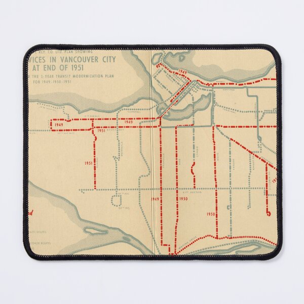 Item preview, Transit services in Vancouver city as at end of 1951 designed and sold by FOVCA.