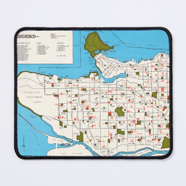 Item preview, Map of City of Vancouver showing schools, parks, community centres, libraries, health units designed and sold by FOVCA.
