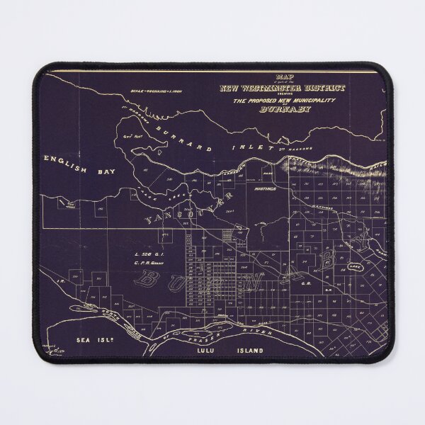 Item preview, Map of part of the New Westminster District showing the proposed new municipality of Burnaby designed and sold by FOVCA.