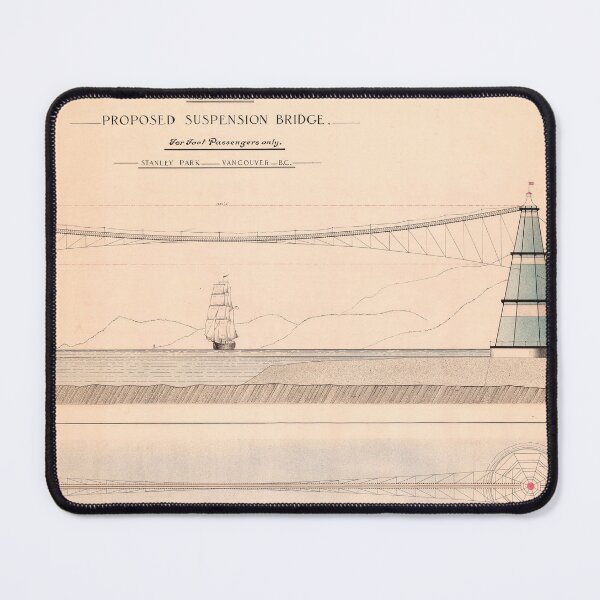 Item preview, First Narrows Proposed Suspension Bridge for Foot Passengers Only designed and sold by FOVCA.