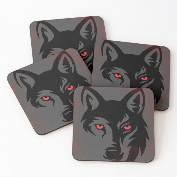 Item preview, Wolf Face Surrounded by Red Flames designed and sold by AkaalPrints.