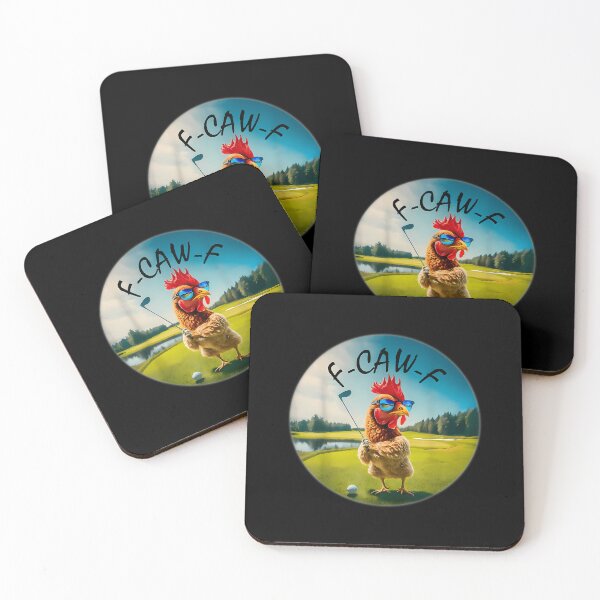 Item preview, Funny Adult F-Caw-F Golf Rooster Bird Humor Chicken Fcawf designed and sold by merlinnears.
