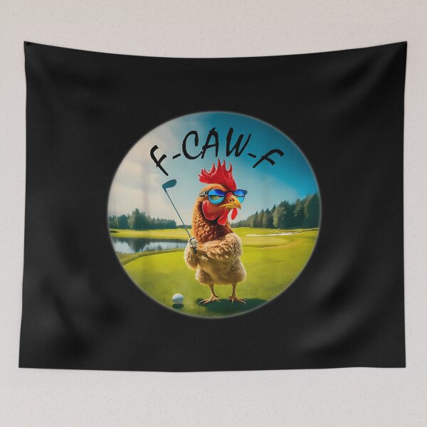 Item preview, Funny Adult F-Caw-F Golf Rooster Bird Humor Chicken Fcawf designed and sold by merlinnears.