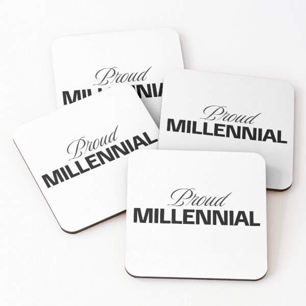 Item preview, Proud Millennial in Black designed and sold by xxroseate.